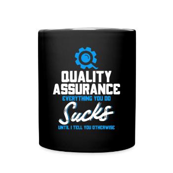 Qa Engineer QA Tester Testeur de logiciels - Mug uni - noir - Devant