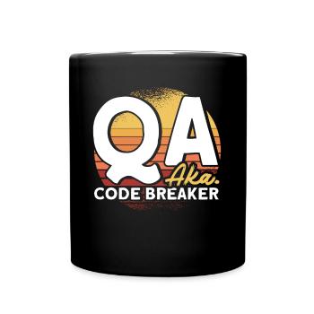 QA Ingenieur QA Tester Software Tester - Tasse einfarbig - Schwarz - Vorne