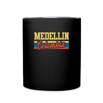 Vintage Medellin Retro Kolumbien Südamerika - Tasse einfarbig - Schwarz - Vorne