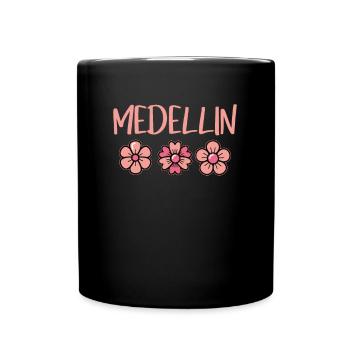 Medellin Blumen Fest Kolumbien Sonnenblumen - Tasse einfarbig - Schwarz - Vorne