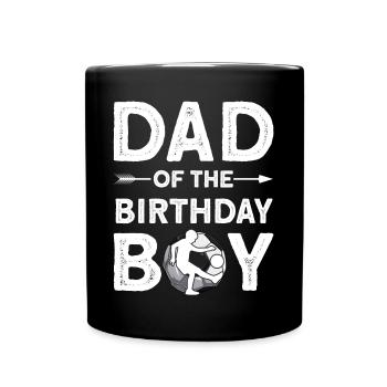 Dad Of The Birthday Boy - Tasse einfarbig - Schwarz - Vorne