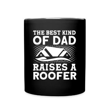 Meilleur gentil Père Couvreur Père Famille - Mug uni - noir - Devant