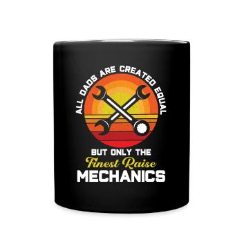 Meilleurs Pères Père Mécanicien Père Famille - Mug uni - noir - Devant