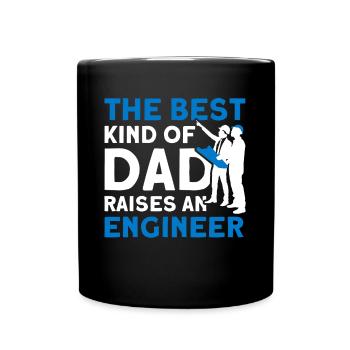 Beste Art Vater Ingenieur Vater Familie - Tasse einfarbig - Schwarz - Vorne