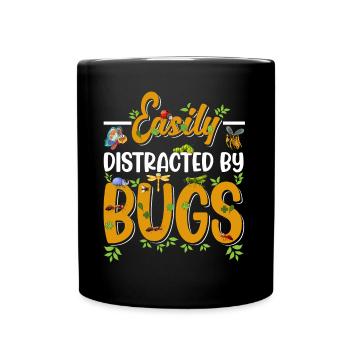 Bug Lover Insects Boys Girls - Full Colour Mug - black - Front