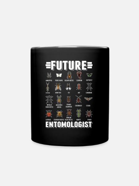 Entomologe Jungen Mädchen Insekten - Tasse einfarbig - Schwarz