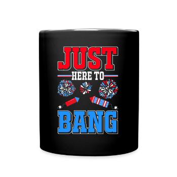 Fireworks Patriotic Party USA Celebration July 4 - Full Colour Mug - black - Front