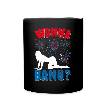 4 juillet Men Fireworks USA - Mug uni - noir - Devant