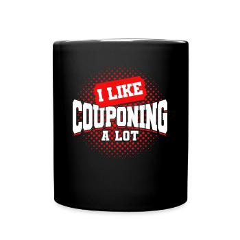 Coupon Shopper Discount Couponer Discount Sale - Full Colour Mug - black - Front