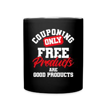 Coupon Shopper Discount Couponer Discount Sale - Full Colour Mug - black - Front