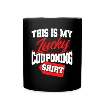 Coupon Shopper Discount Couponer Discount Sale - Full Colour Mug - black - Front