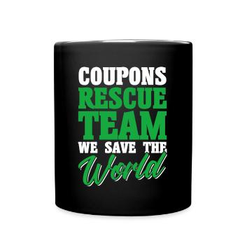 Coupon Shopper Discount Couponer Discount Sale - Full Colour Mug - black - Front