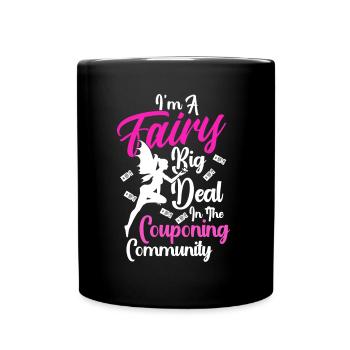 Coupon Shopper Discount Couponer Discount Sale - Full Colour Mug - black - Front