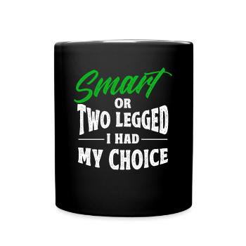 Handicap Amputee Amputation Prosthetic Leg - Full Colour Mug - black - Front
