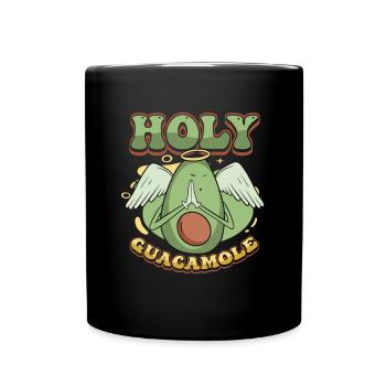 Sacred guacamole funny avocado - Full Colour Mug - black - Front