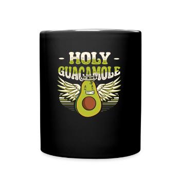 Sacred guacamole funny avocado - Full Colour Mug - black - Front