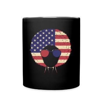 Women African American Flag - Full Colour Mug - black - Front