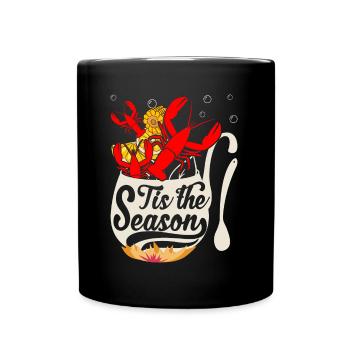 Saison des écrevisses Cuisine Drôle d’écrevisses - Mug uni - noir - Devant
