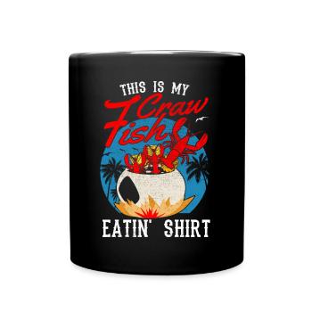 Saison des écrevisses Cuisson Aliments pour écrevisses - Mug uni - noir - Devant