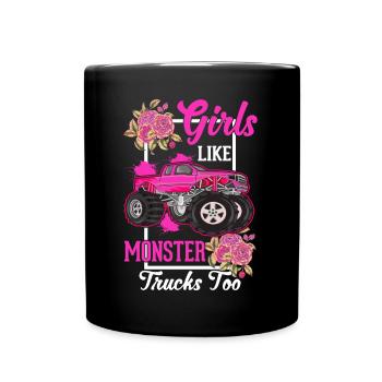 Monster Truck Girl Monster Truck Amoureux - Mug uni - noir - Devant