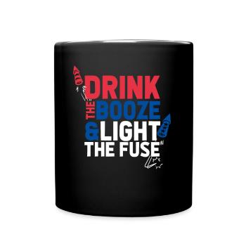 USA Patriotic Funny American 4 juillet - Mug uni - noir - Devant