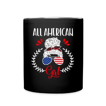 American Patriotic Girls USA Maman - Mug uni - noir - Devant