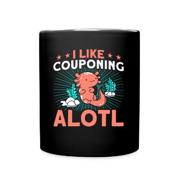 Coupon Shopper Discount Couponer Discount Sale - Full Colour Mug - black - Front