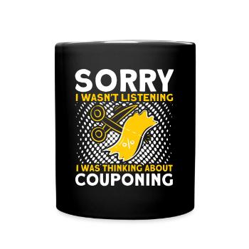 Coupon Shopper Discount Couponer Discount Sale - Full Colour Mug - black - Front