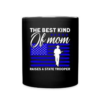 Maman Policier Du Service de Police Policier - Mug uni - noir - Devant