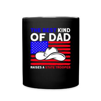 Papa Policier Du Service de Police Policier - Mug uni - noir - Devant