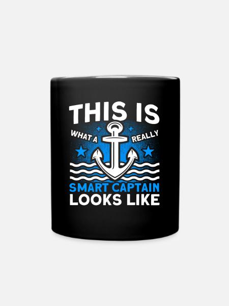 Amateurs de bateau Capitaine de bateau Capitaines - Mug uni - noir