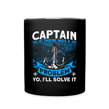 Amateurs de bateau Capitaine de bateau Capitaines - Mug uni - noir - Devant