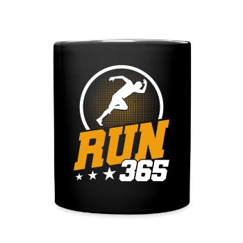 Motivation Streak Running Runner Marathon - Mug uni - noir - Devant