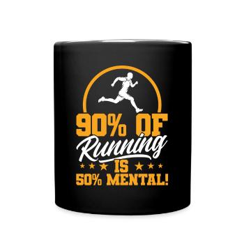 Motivation Streak Running Runner Marathon - Mug uni - noir - Devant