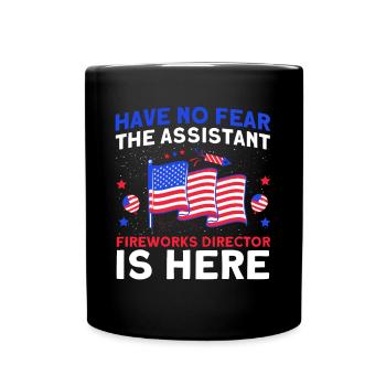 Drôle de feu d’artifice pyrotechnicien disant - Mug uni - noir - Devant