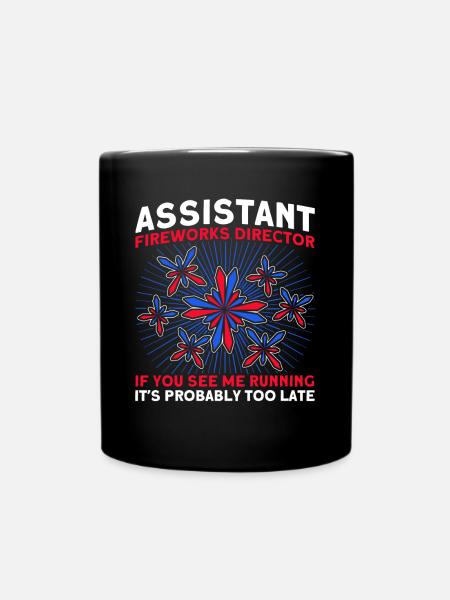Drôle de feu d’artifice pyrotechnicien disant - Mug uni - noir
