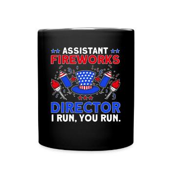 Drôle de feu d’artifice pyrotechnicien disant - Mug uni - noir - Devant