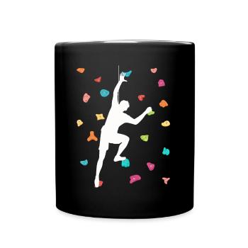 Escalade libre Bloc - Mug uni - noir - Devant