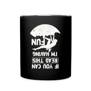 Fun Climbing Joke Bouldering - Full Colour Mug - black - Front