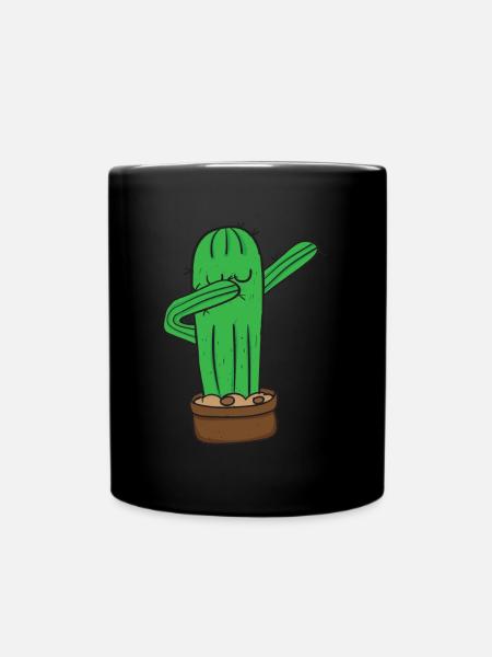 Dabbing Cactus WoKids Succulents Fun - Mug uni - noir