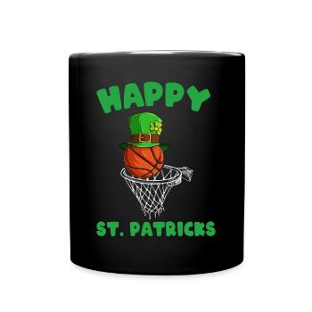 Basketball Bonne Saint-Patrick - Mug uni - noir - Devant