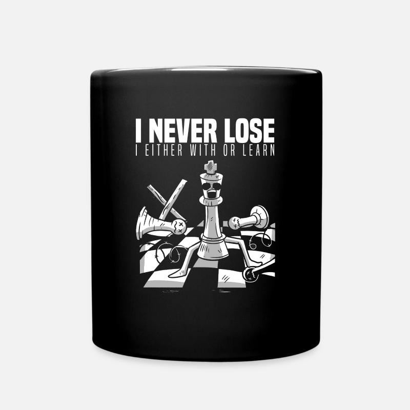 I don't lose chess chess championship - Full Colour Mug - black