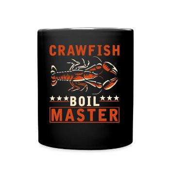 Crabs cook master Funny crayfish - Full Colour Mug - black - Front