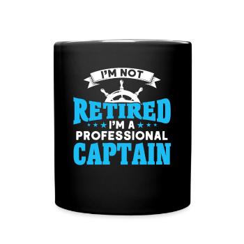 Capitaines de bateau à la retraite - Mug uni - noir - Devant