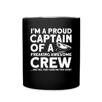 Boat Lovers Boat Captain Captain Captains - Full Colour Mug - black - Front