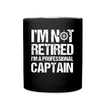 Capitaines de bateau à la retraite - Mug uni - noir - Devant