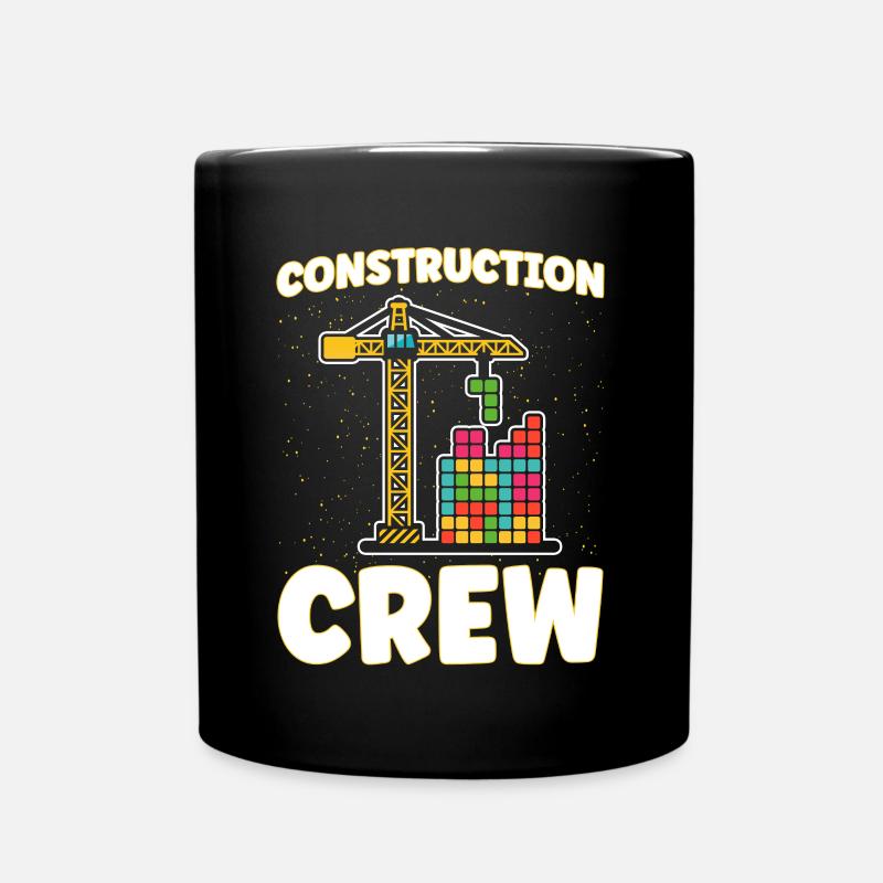 Crew Klemmbaustein Baustein - Tasse einfarbig - Schwarz