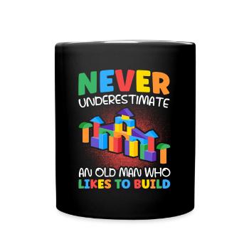 Build clamping block building block - Full Colour Mug - black - Front