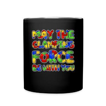 Build clamping block building block - Full Colour Mug - black - Front