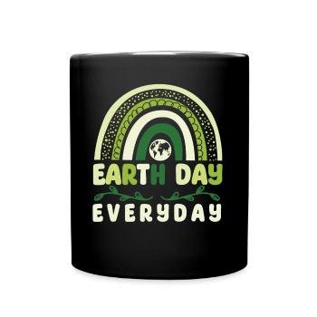 Sensibilisation au Jour de la Terre Save Planet Nature - Mug uni - noir - Devant